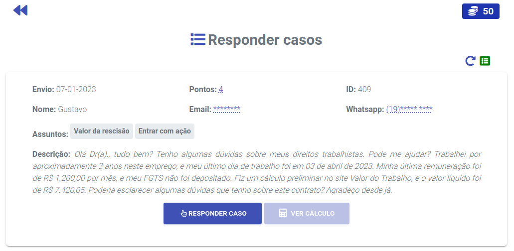 Responder casos