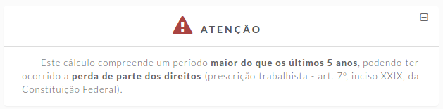 Alertas do sistema